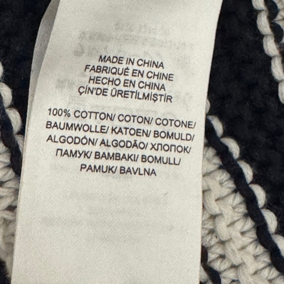 Lauren Ralph Lauren Knit Sweater Size XL Navy/White - Picture 6 of 6